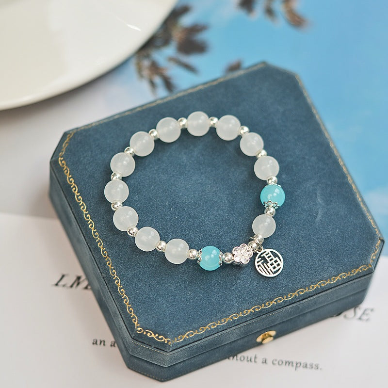 Sense Moonstone Chinese Style Artistic Girlfriend Bracelets