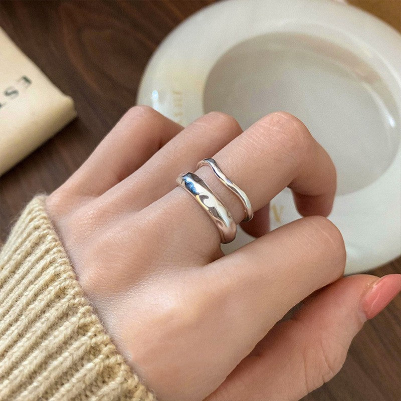 Women's More Than Ornament For Minority Elastic String Small Rings