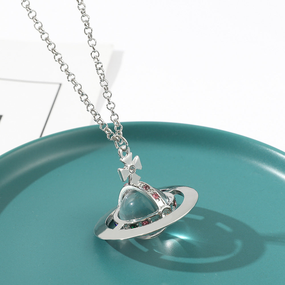 Queen Mother Of The West Saturn Glass Planet Pendants