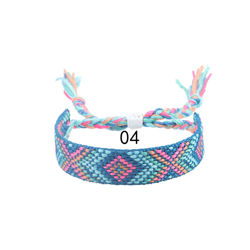 Nepal Ethnic Style Woven Wrist Strap Bracelets