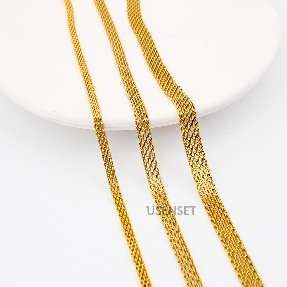 Steel Grinding Chain Tennis Set Vacuum Necklaces