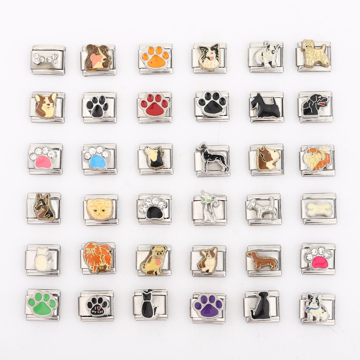 Italian Style Module Series Puppy Modeling Bracelets