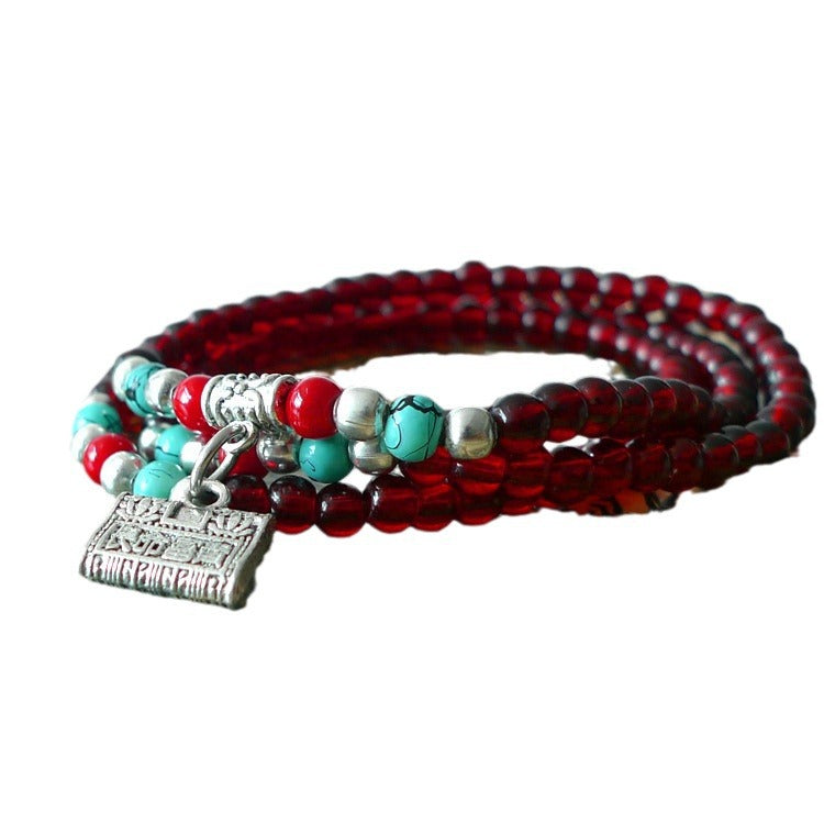 Imitation Garnet Korean Style 2 Yuan Bracelet