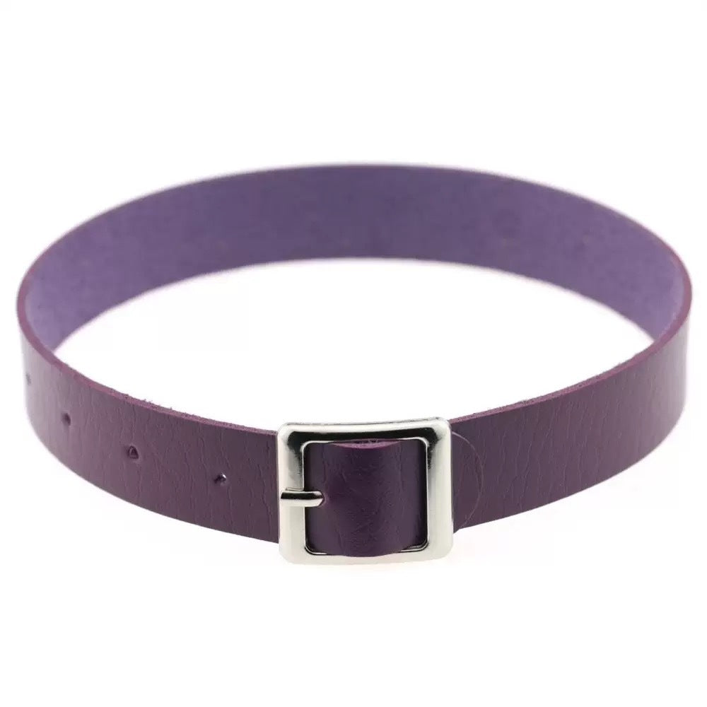 Punk Simple Leather Rock Trend Female Collar