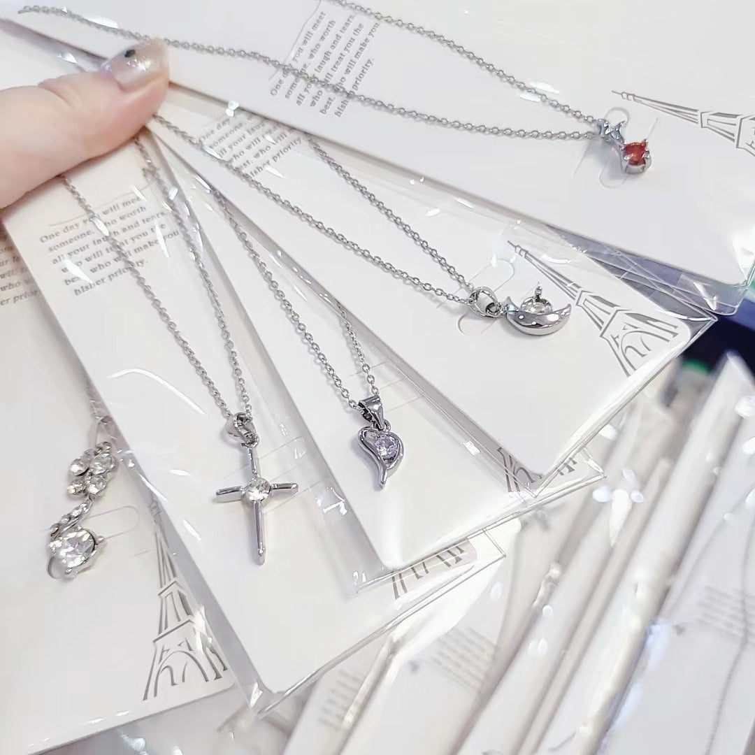Style Sweet Fashion Personality Titanium Steel Mixed Necklaces