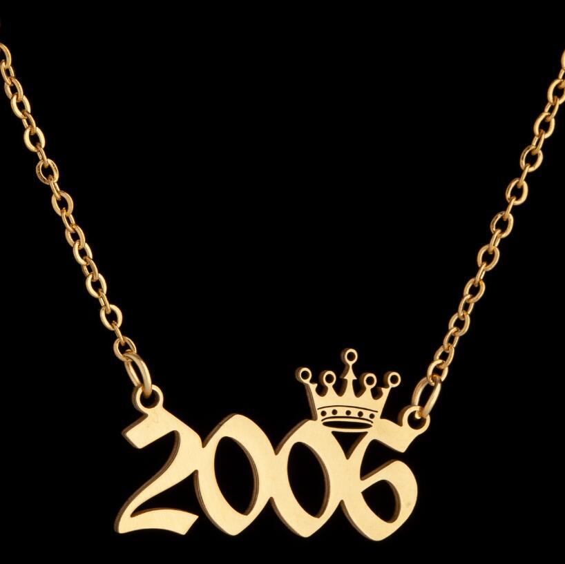 Women's Wind Lucky Digital Angel Clavicle Chain Necklaces
