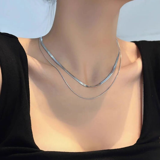 Women's Snake Bones Chain For Titanium Steel Necklaces