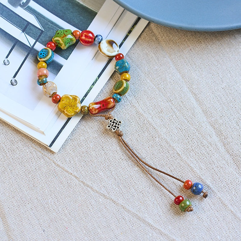 Women's Ceramic Ornament Ethnic Style High Sense Bracelets