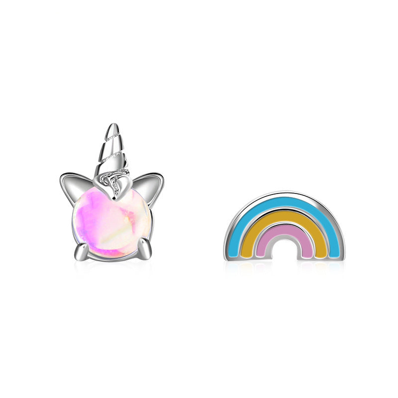 Simple Temperament Cute Cloud Raindrop Female Personality Color Rings