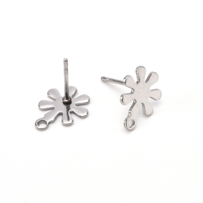 Steel Little Daisy With Hanging Female Earrings