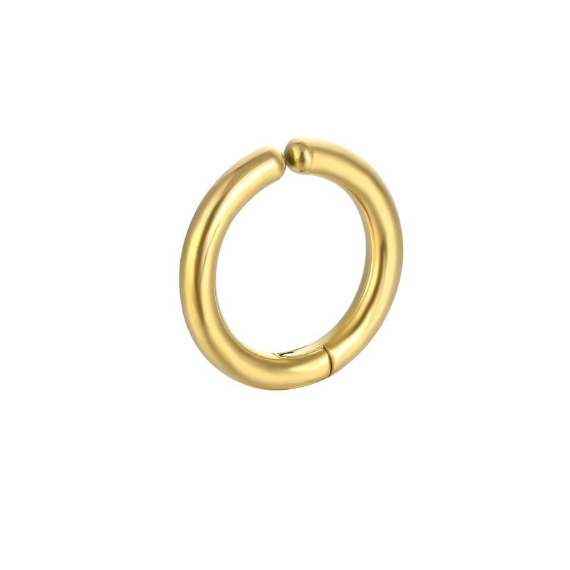 Stainless Coil Ear Clip Jewelry Arc Earrings