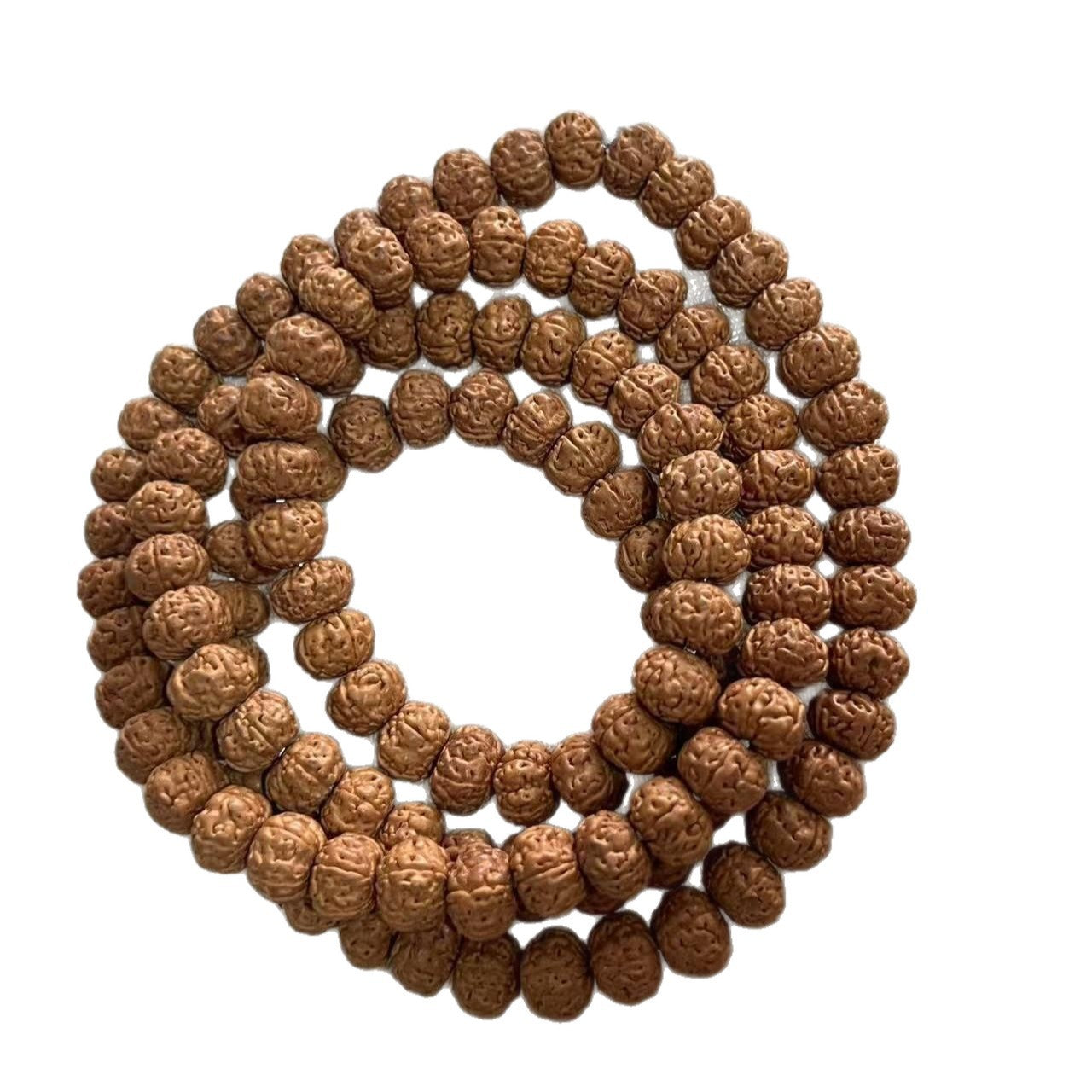 Yellow Leather Corpulent Small Bodhi Meatballs Buddha Beads Bracelet