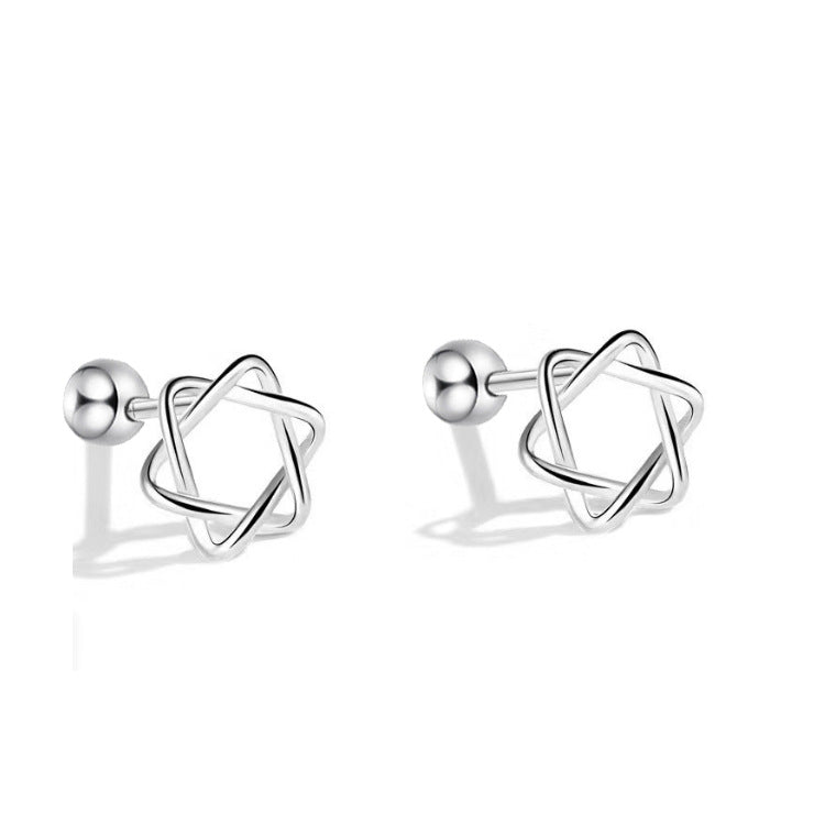 Pure Ear Korean Style Niche Screw Sleeping No Earrings