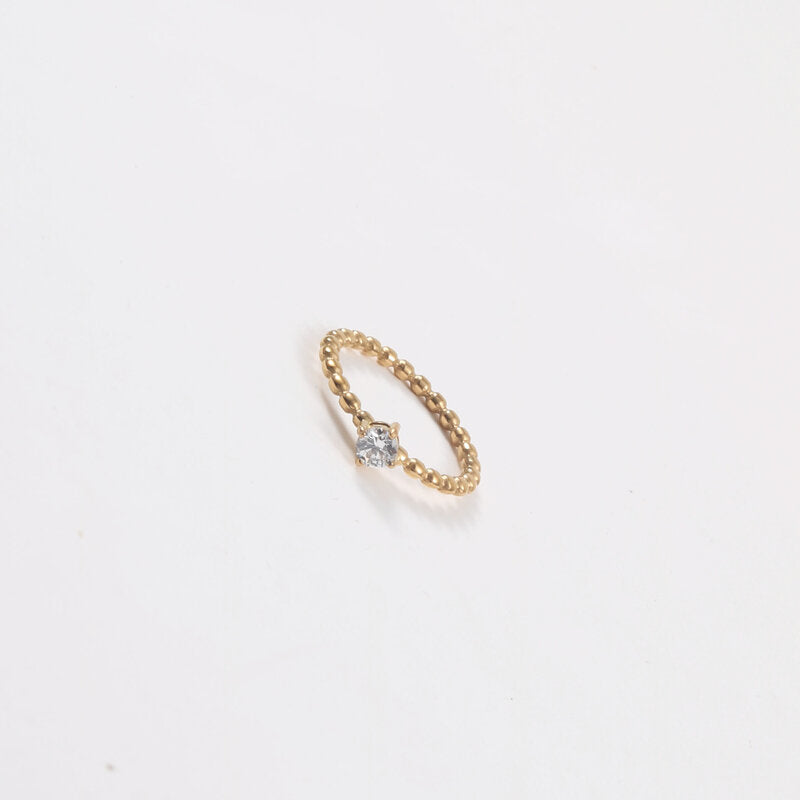 Fine Round Beads Diamond Holder Titanium Steel Bracelets