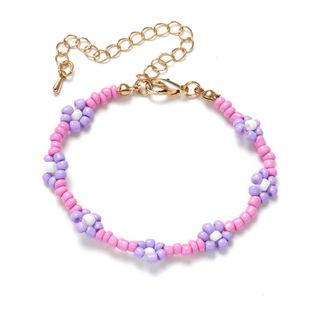Women's Bead Elastic String Beaded Bohemian Beach Vacation Bracelets