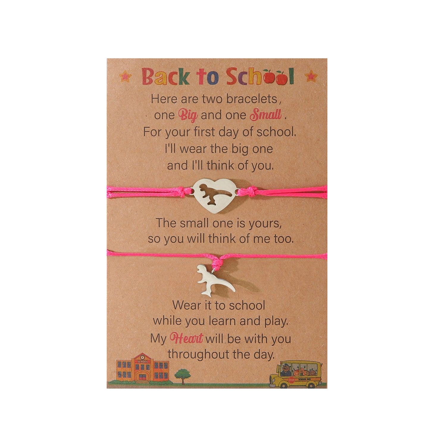 To School Creative Stainless Steel Little Bracelets