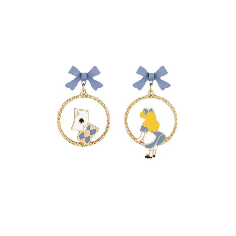 On The Run Princess Sweet Cute Stud Earrings