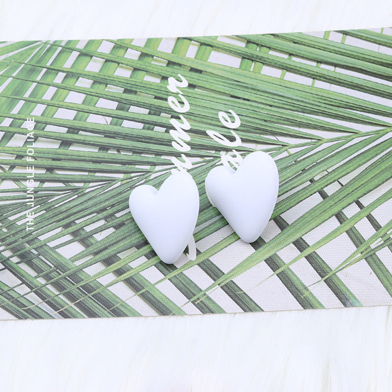Women's Story Yellow Heart Shaped Valentine's Day Earrings