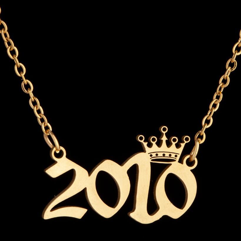 Women's Wind Lucky Digital Angel Clavicle Chain Necklaces