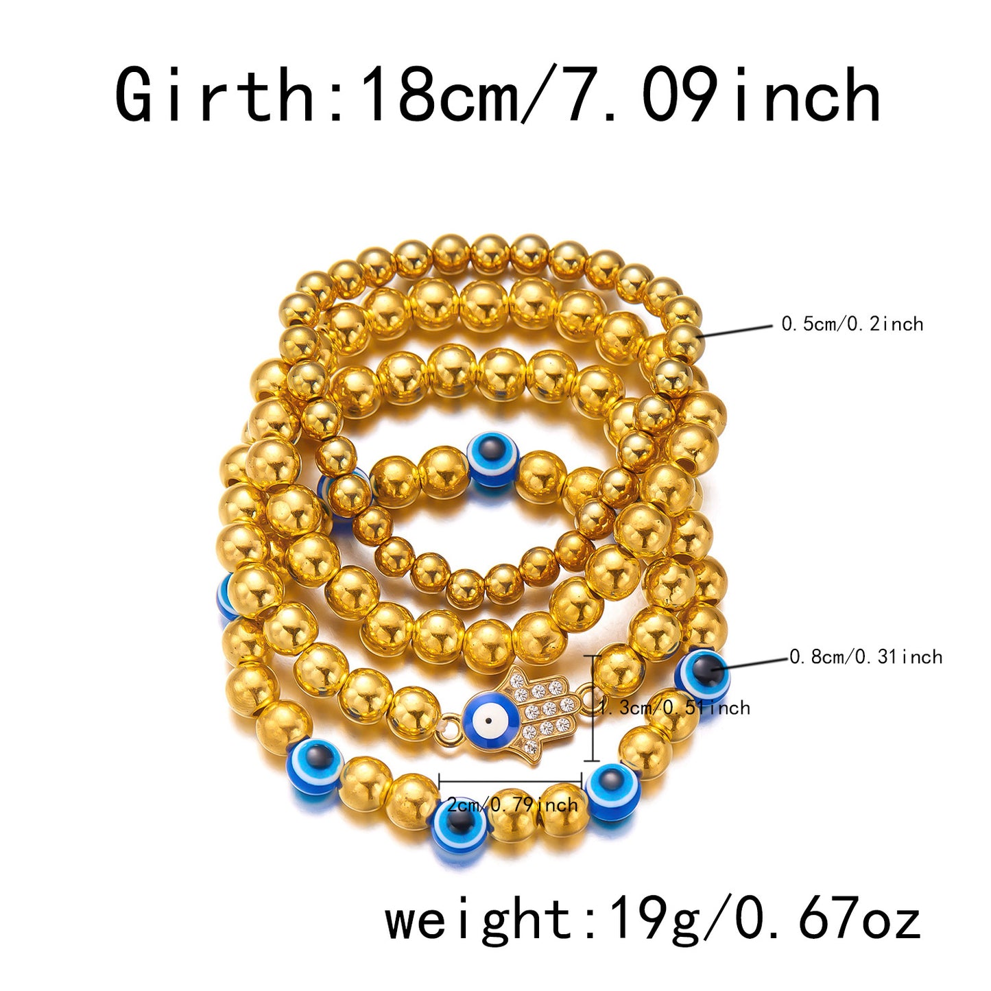 Devil's Eye Handmade Beaded Suit Fashion Bracelets