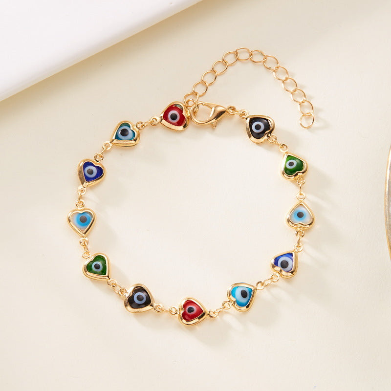 Niche Personality Sense Fashion Love Eyes Bracelets