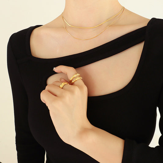 Women's Niche Blade For Trendy Metal Chain Necklaces