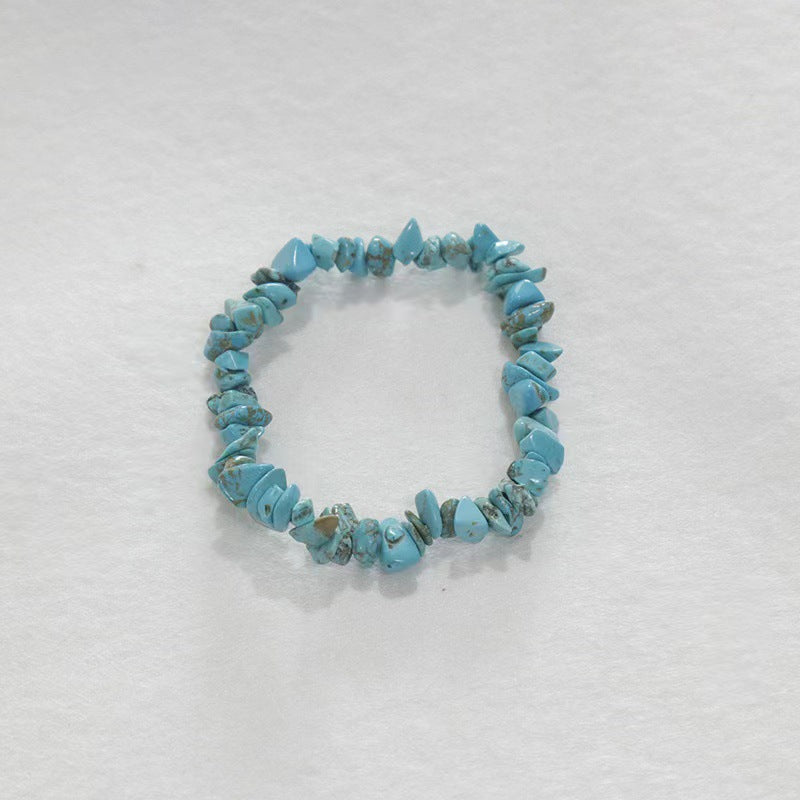 Casual Turquoise Elastic String Chain Suit Bracelets
