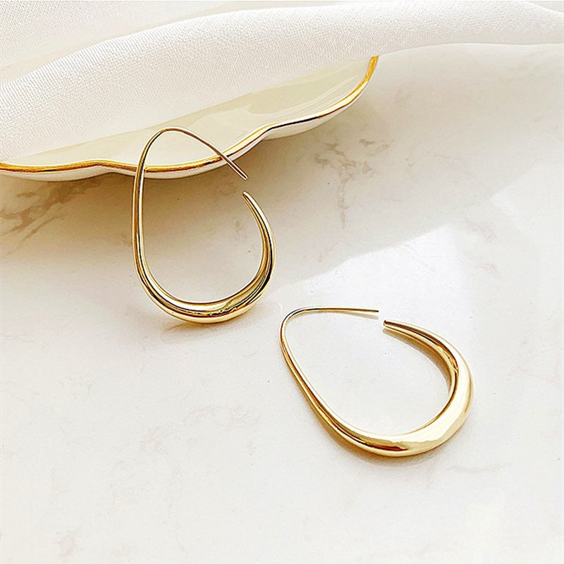 Women's Luxury High-grade Sier Needle Simple Elegance Earrings