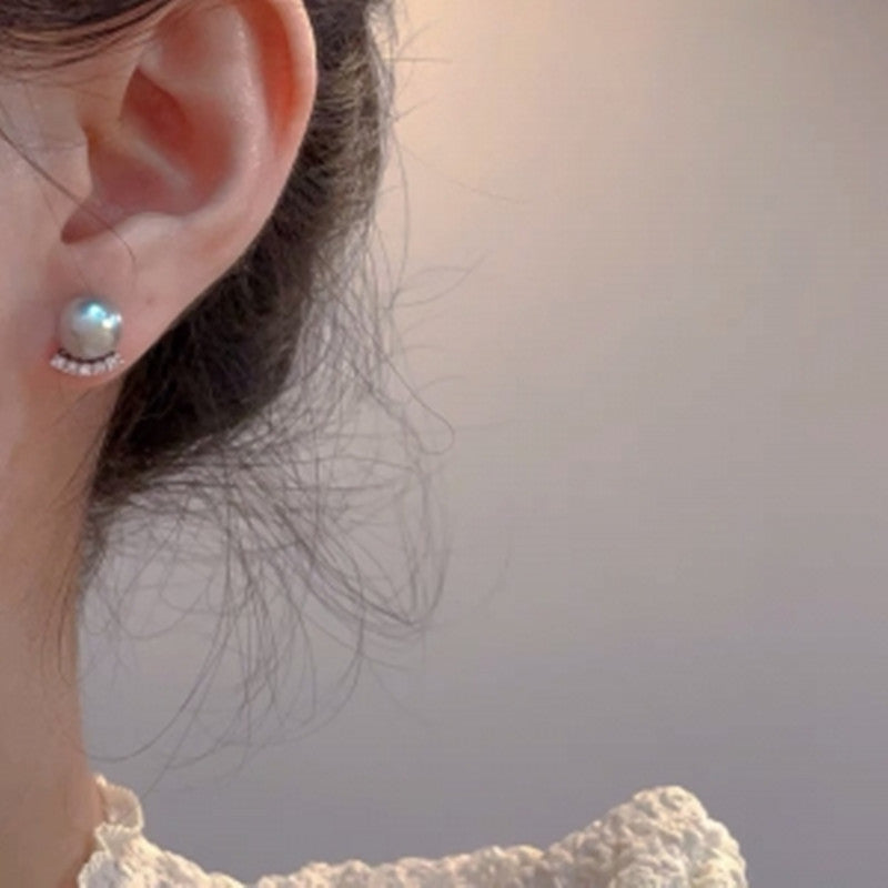 Pearl Female Niche Retro Personality Minimalism Earrings