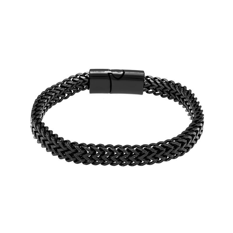 Positive Negative Scale Press Buckle Fashion Bracelets