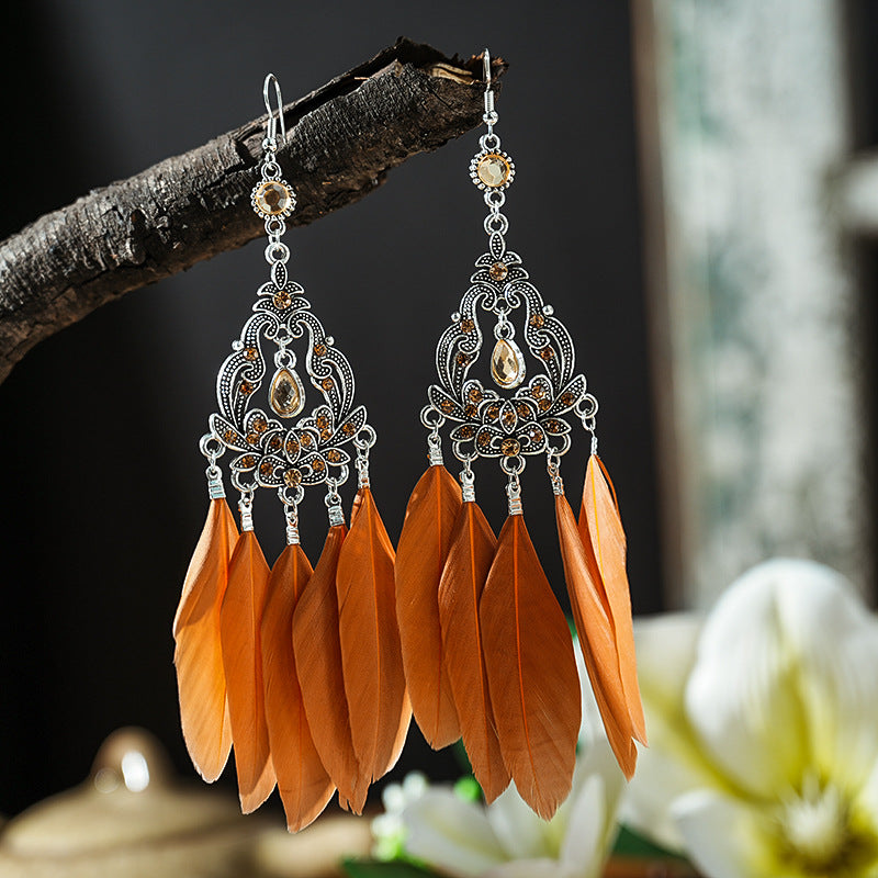 Versatile Innovative Feather Your Daisy Ornament Earrings