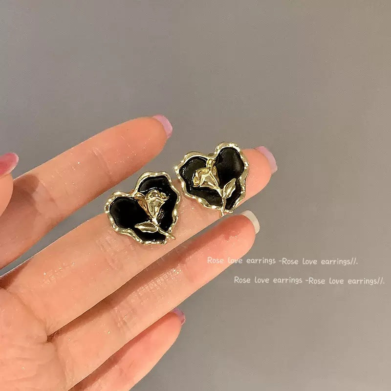 Light Luxury Diamond Female Niche Design Earrings