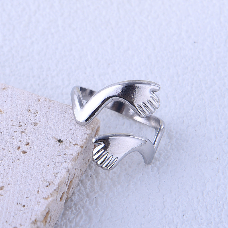Women's & Men's Hip Hop Hug Arm Index Finger Rings