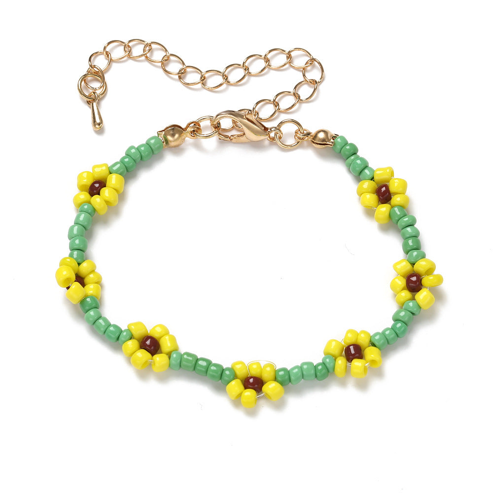 Women's Bead Elastic String Beaded Bohemian Beach Vacation Bracelets