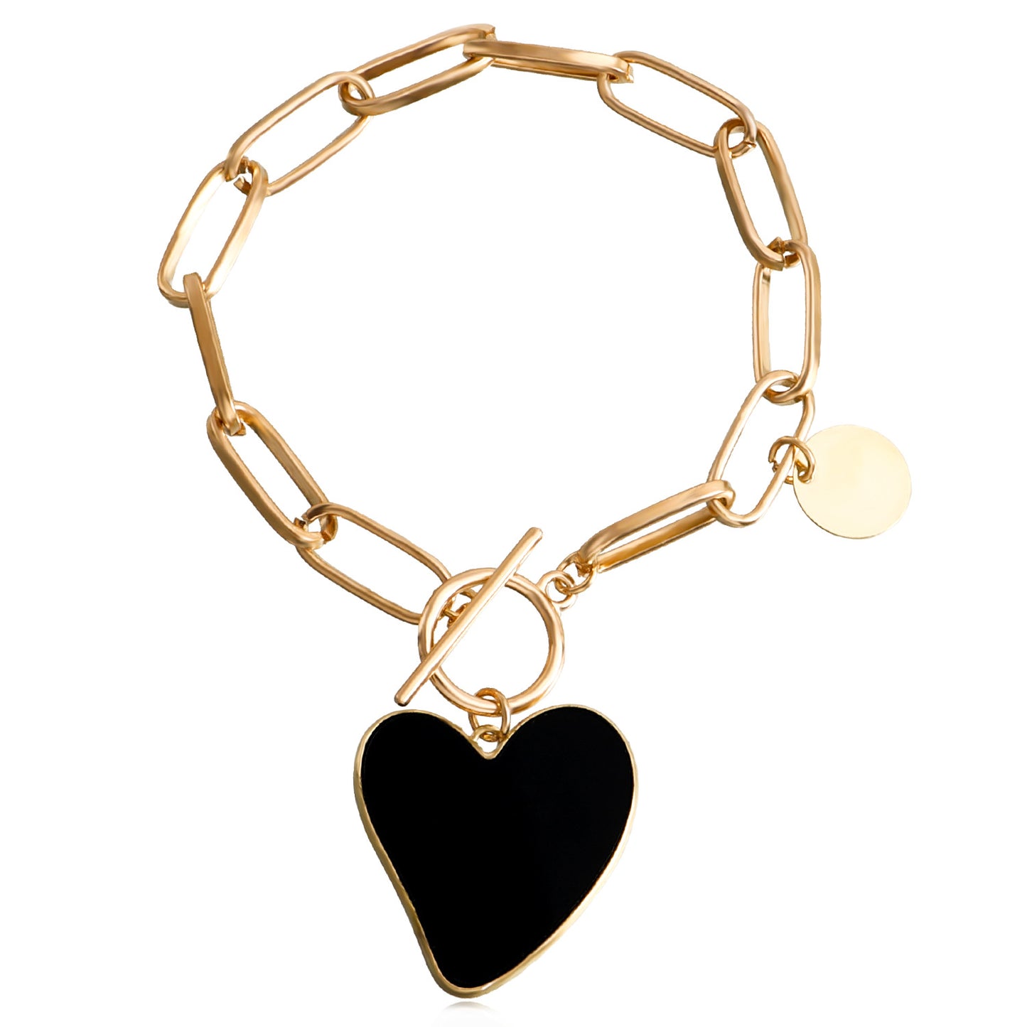 Women's Ornament Shaped Geometric Heart Shape Black White Bracelets