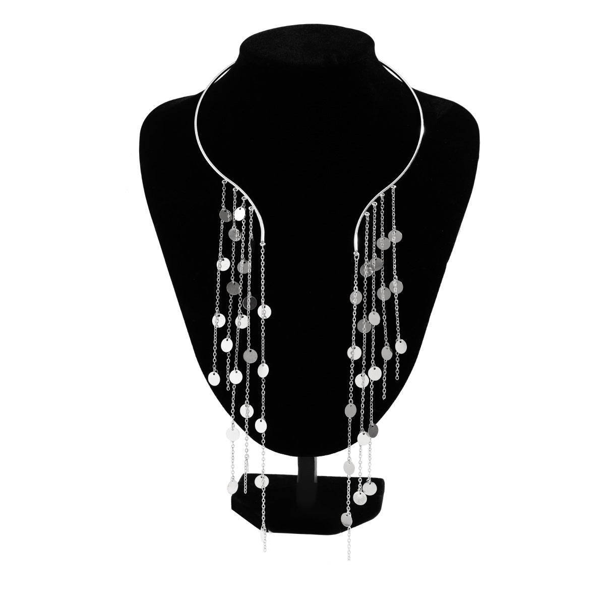 Geometric Ball Clavicle Chain Design Open Collar Cold Necklaces