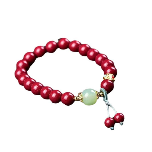 Ore Cinnabar Female Chinese National Fashion Bracelets