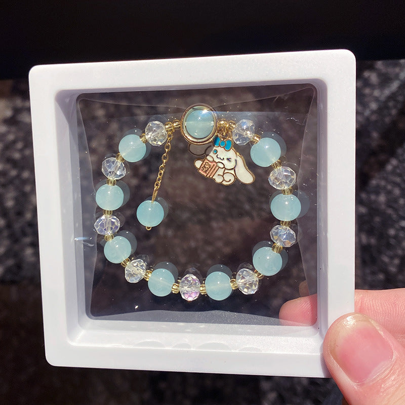 Cartoon String Beads Crystal Gift Box Bracelets