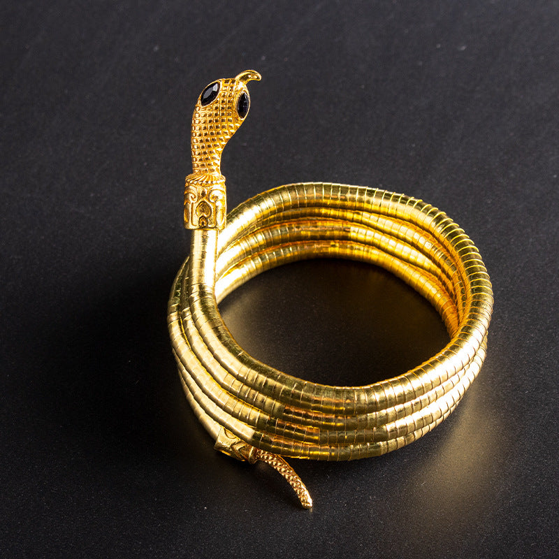 Women's Bendable Snake Adjustable Punk Shaped Gold Bracelets