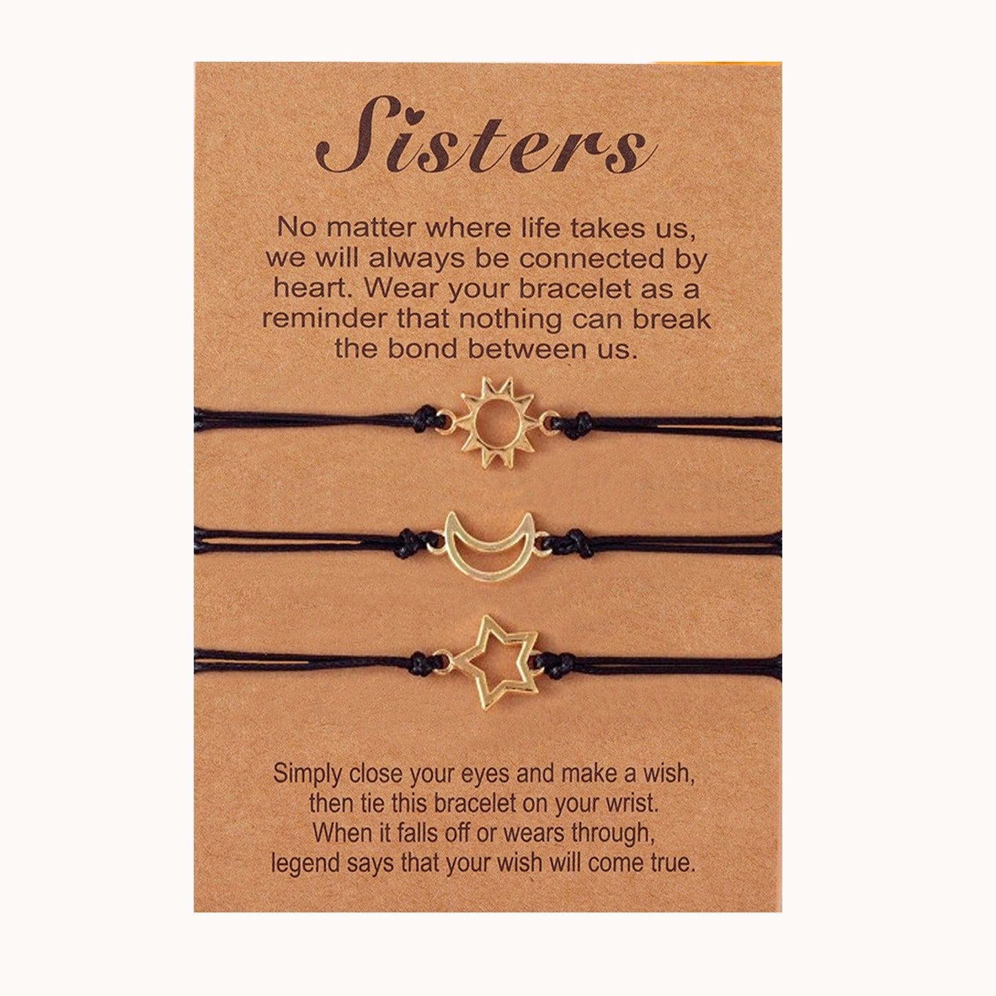 Moon Star Theme Creative Good Friends Sisters Bracelets