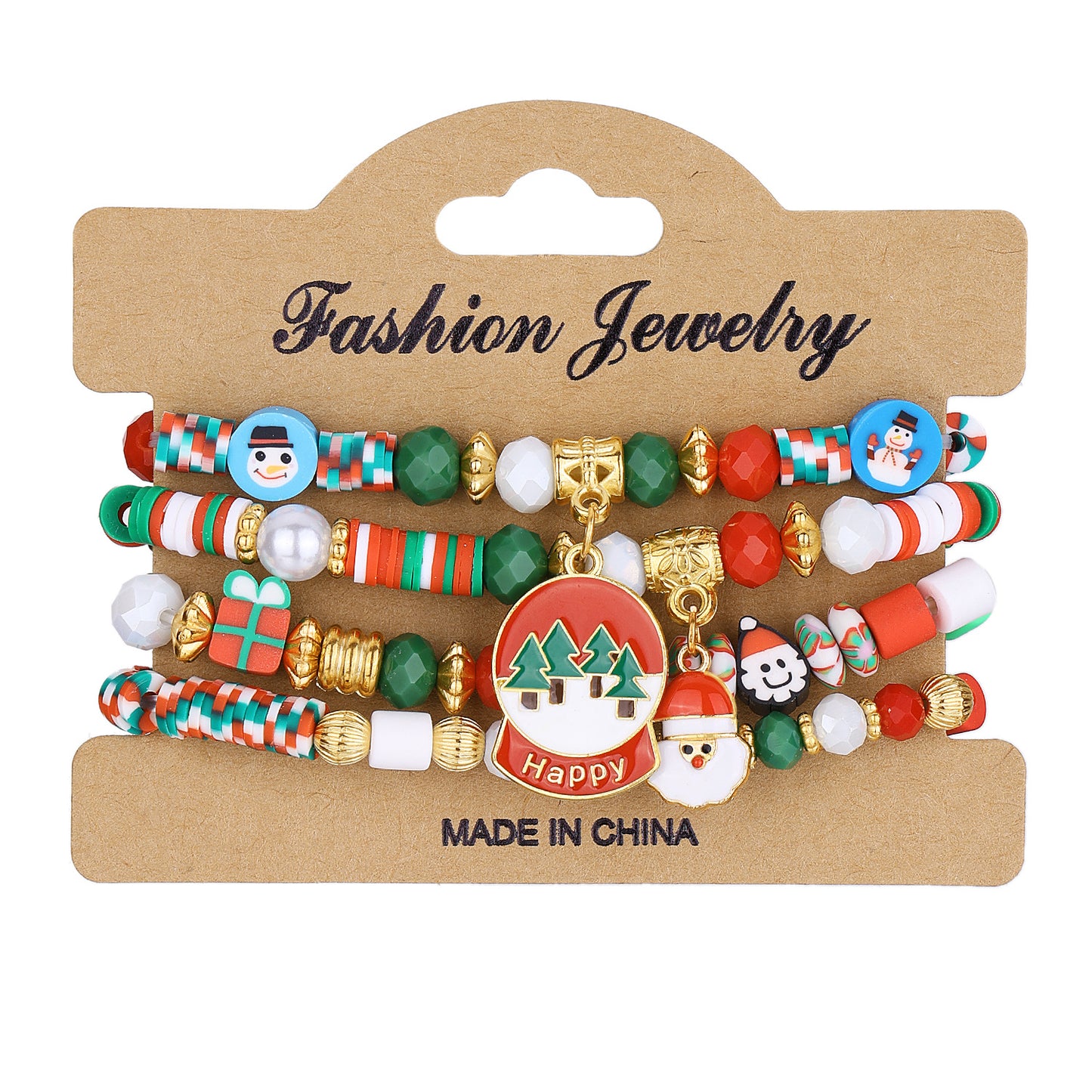 Snowman Old Man High Sense Bead Bracelets