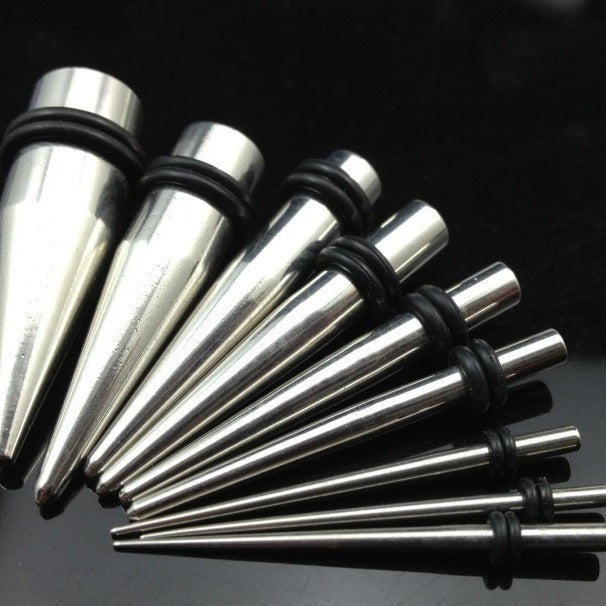 Stainless Steel Sharp Cone Ear Amplifier Earrings