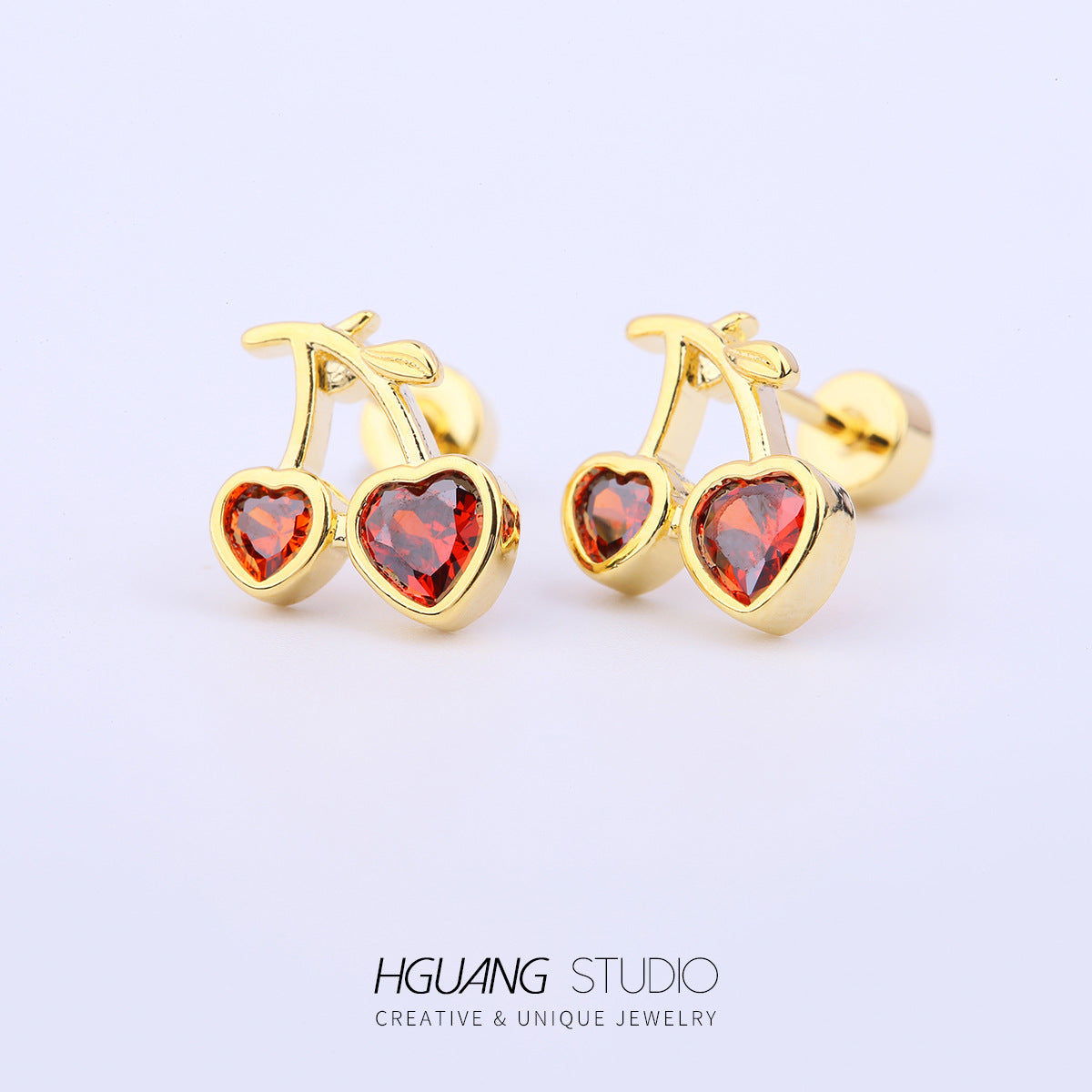 Titanium Steel Gold Plated Ear Bone Earrings