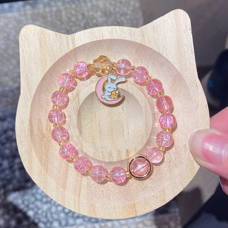 Cartoon String Beads Crystal Gift Box Bracelets