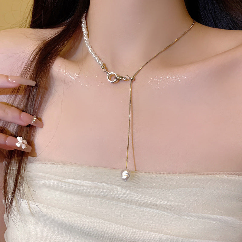 Women's Attractive Fashionable Pearl Clavicle Love Necklaces