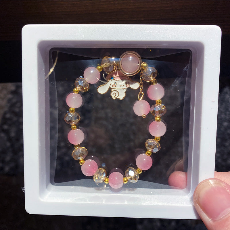 Cartoon String Beads Crystal Gift Box Bracelets