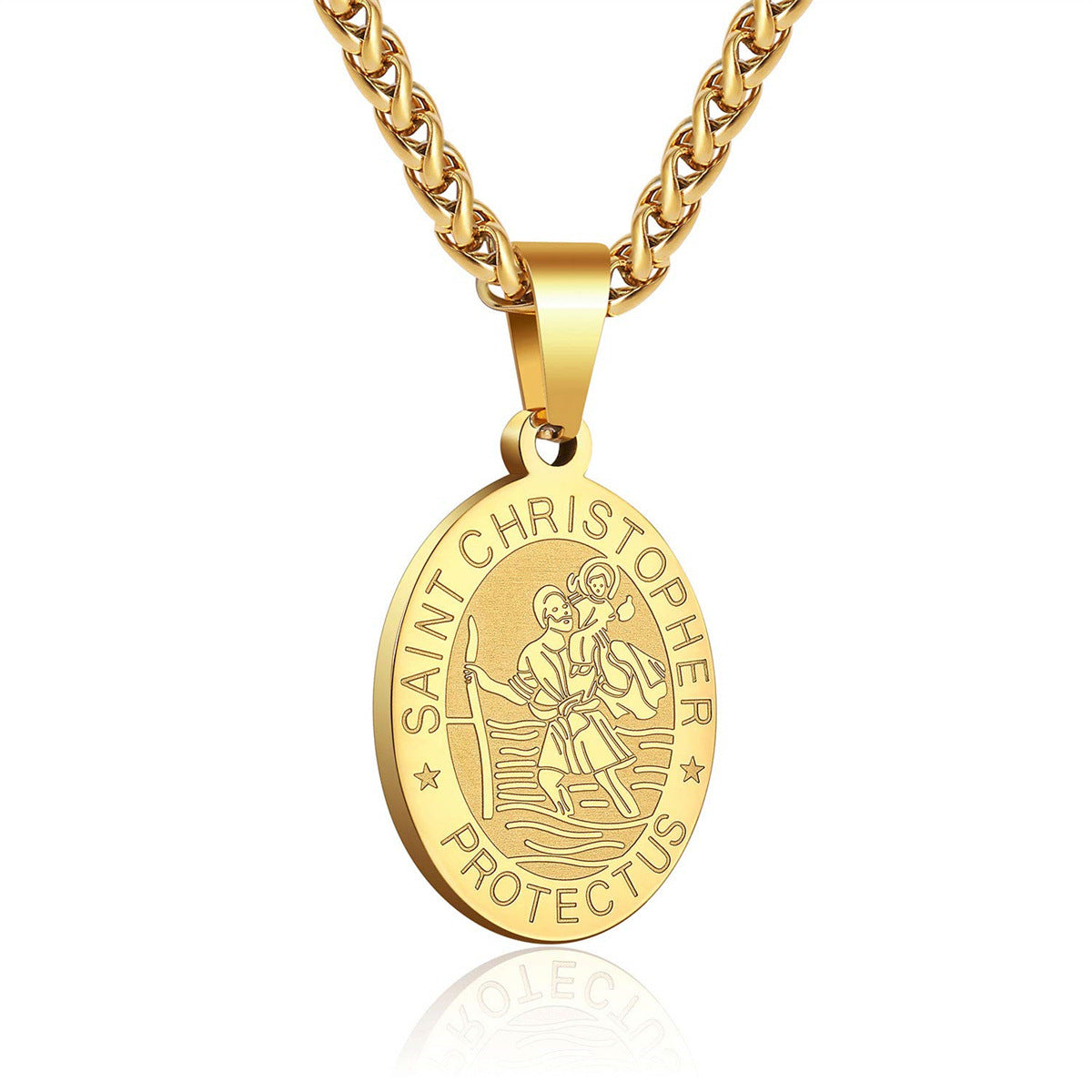 Accessories Fashion Simple Stainless Steel Cross Necklaces