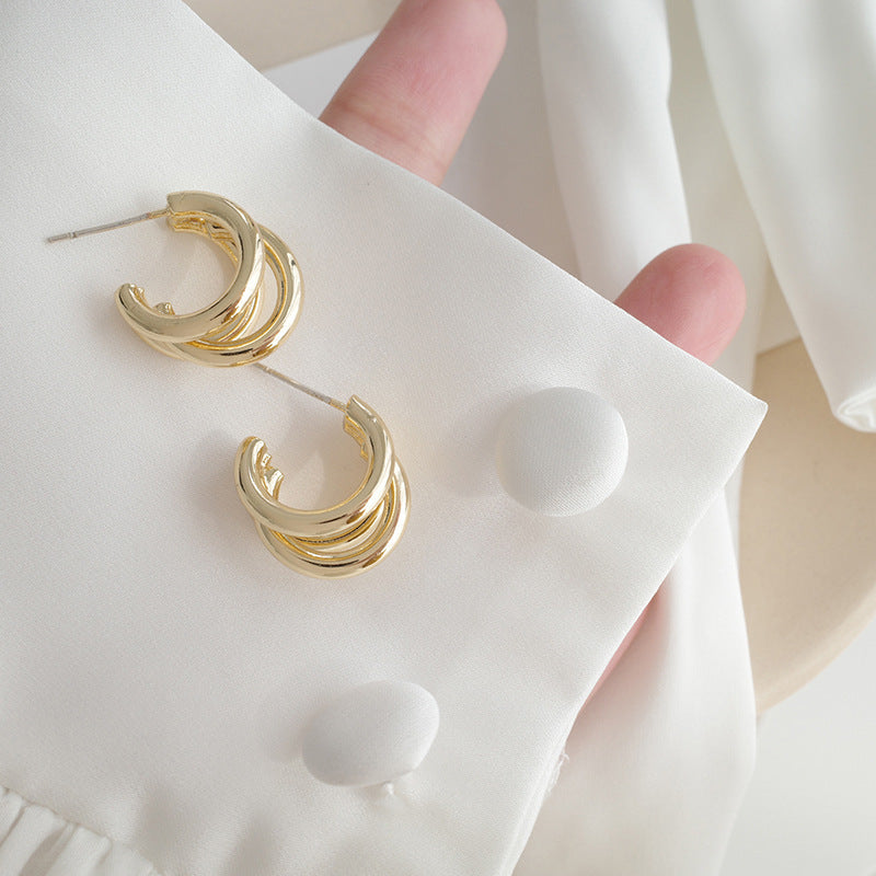 Women's Frosty Style Ear Clip Temperamental Minority Earrings