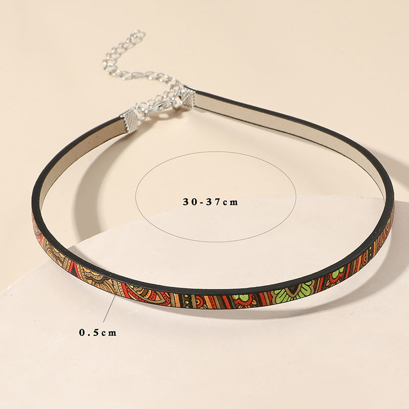 Leather String Elegant Clavicle Trendy Ornament Necklaces