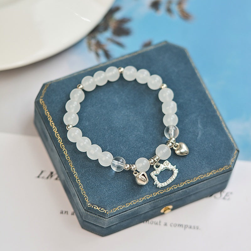Sense Moonstone Chinese Style Artistic Girlfriend Bracelets